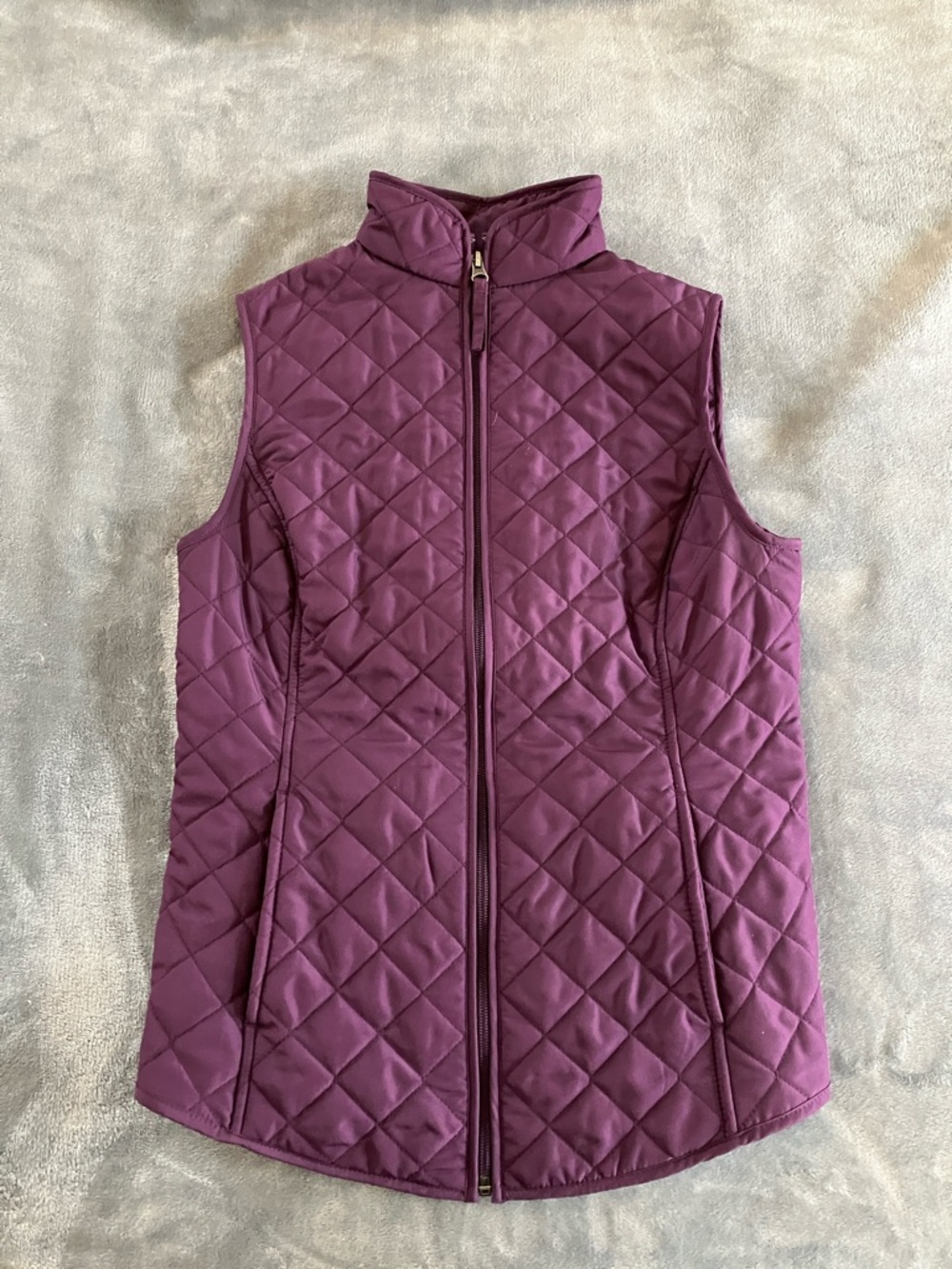 Van Heusen Quilted Vest - Plum - Women’s XXS (fits more like S/XS)